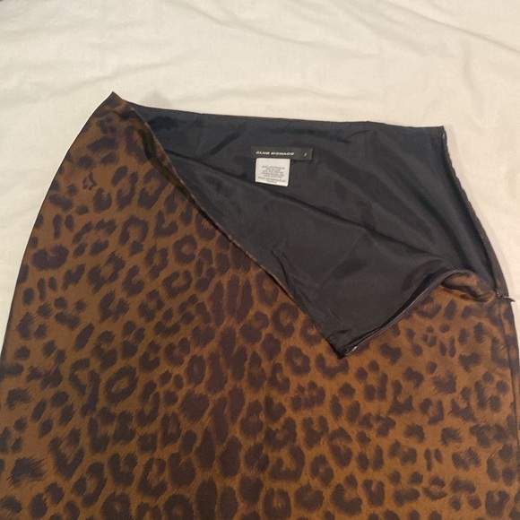 Club Monaco tafetta leopard print skirt - Picture 4 of 10